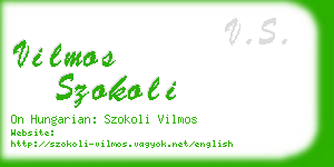 vilmos szokoli business card